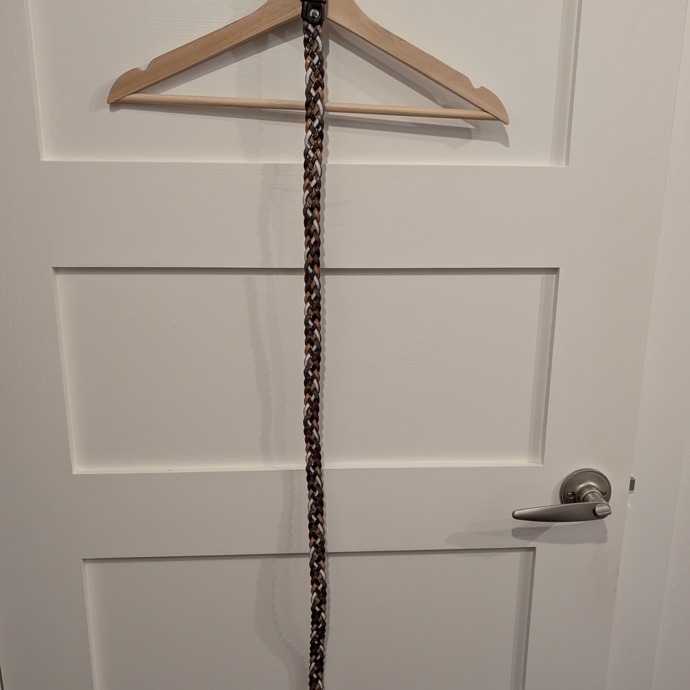 Multicolor Braided Leather Belt - Picture 2 of 4